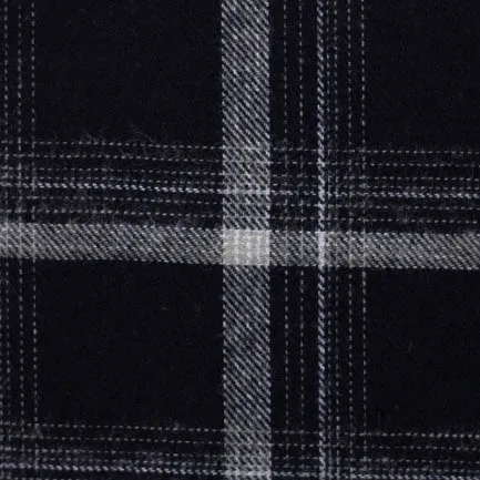 Flanel zwart/ grijs met ruiten